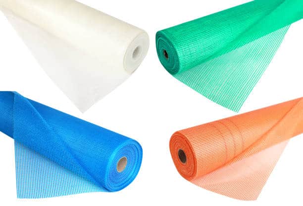 mallas de fibra de vidrio de diversos colores