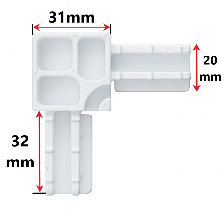 kit 4 escuadras mosquitera fija