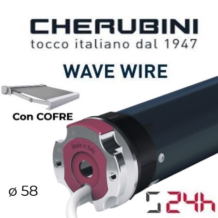 motor mecânico para cherubini wave wire Ø58 botão de pressão (toldo cassete)