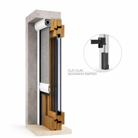 mosquitera enrollable para fijación frontal 40mm (a medida)