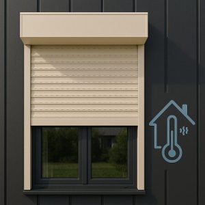 persiana cajón de aluminio exterior con lamas térmicas (sin obra)