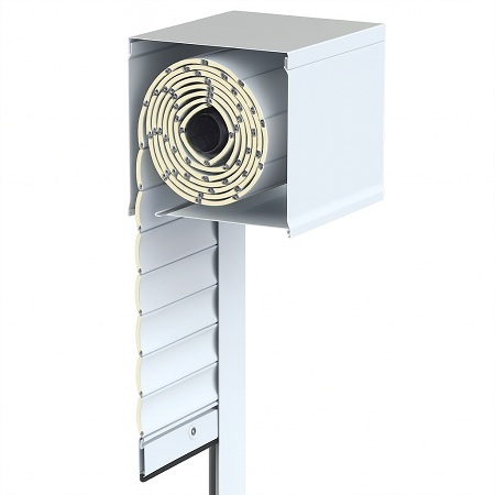 persiana cajón de aluminio exterior con lamas térmicas (sin obra)