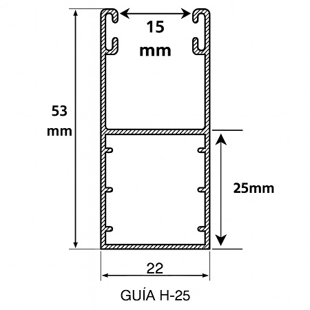 persiana cajón de aluminio exterior con lamas térmicas (sin obra)