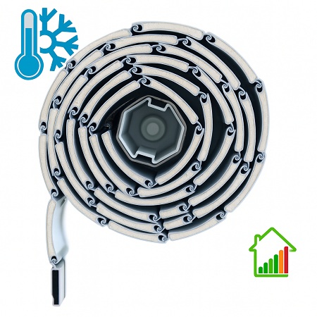 persiana enrollable de aluminio térmico curva 43mm (aislante y acustica)