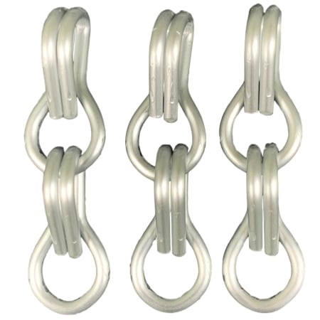 cortina cadena de aluminio plata mate fabricada a medida