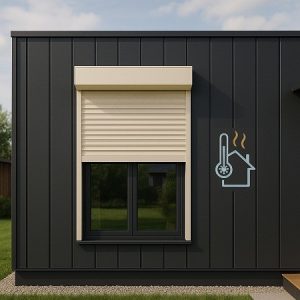 persiana cajón de aluminio exterior con lamas térmicas de alta densidad (sin obra)