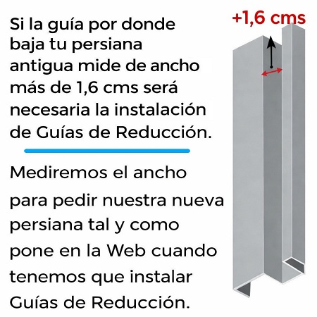 medir guia reduccion