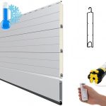 Persiana enrollable de Aluminio Térmico recta 45mm motorizada eléctrica(aislante y acústica)