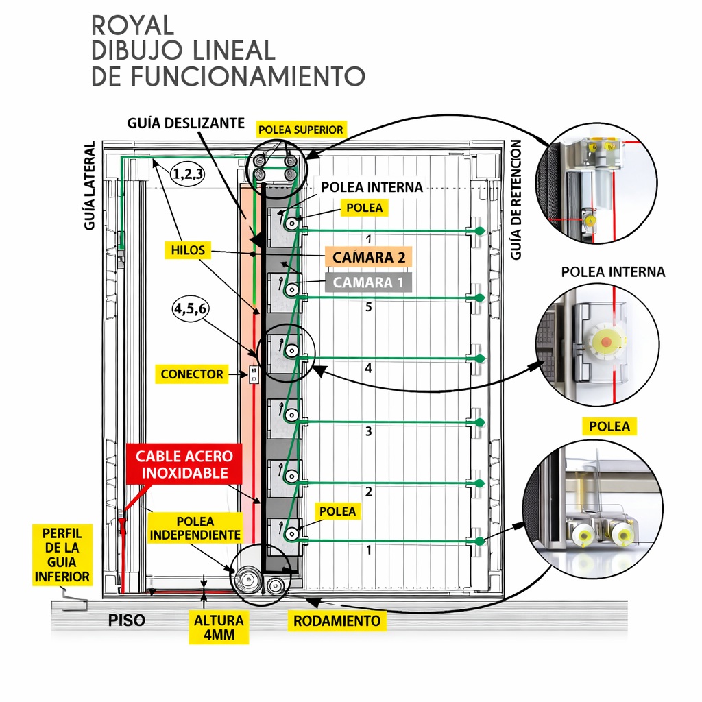 mosquitera plisada royal 32mm plus (1 hoja)